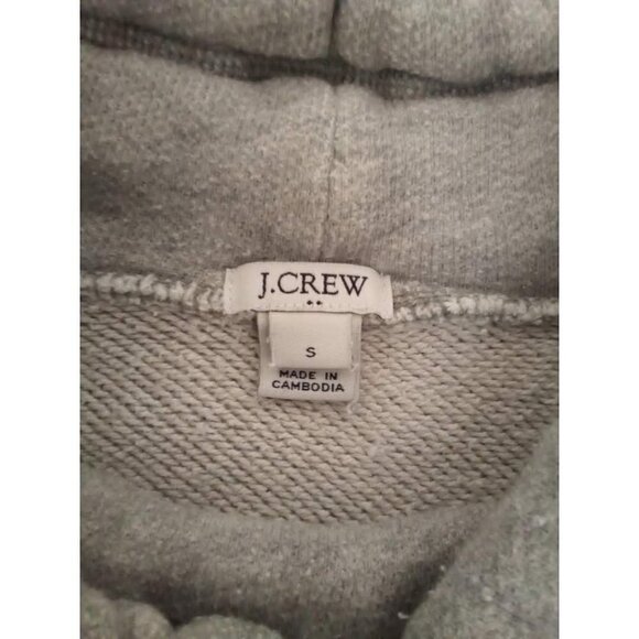 J. Crew Factory Gray Cowl Neck Long Sleeve Hi-Lo Sweatshirt Sz S - Picture 6 of 8